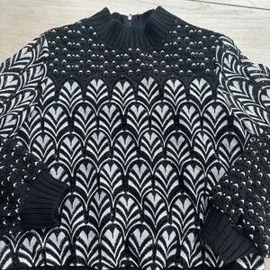 Daniel Rainn Lace Sweater Art Deco Boho Chic Women Romantic Goth Pulloevermetric